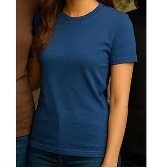 Zenana Outfitters Tops - Zenana Navy Blue Plus Size Premium T-Shirt Top Soft Stretch Material -1x